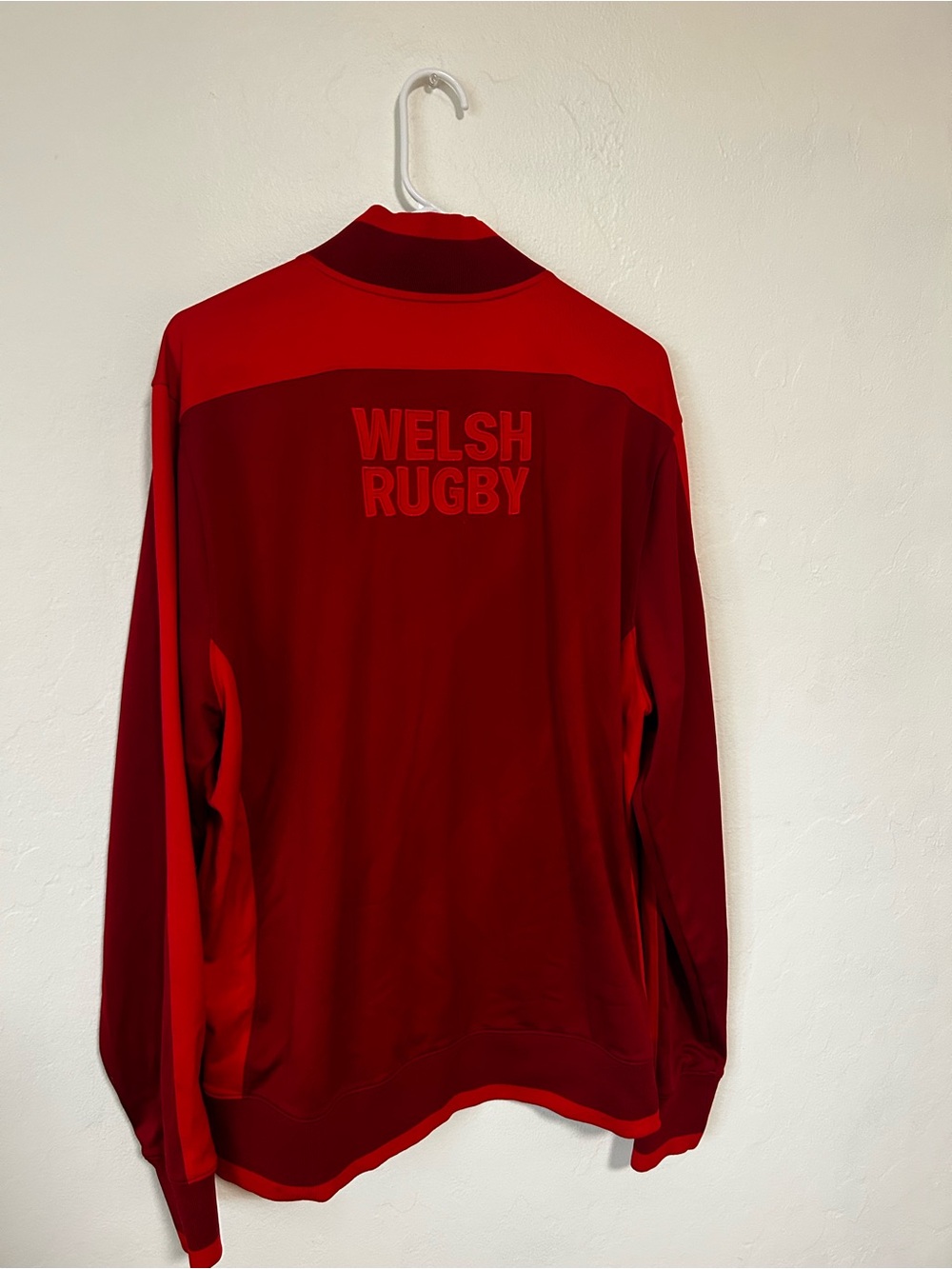 Under Armour Men's Red Welsh Rugby Long Sleeve Top